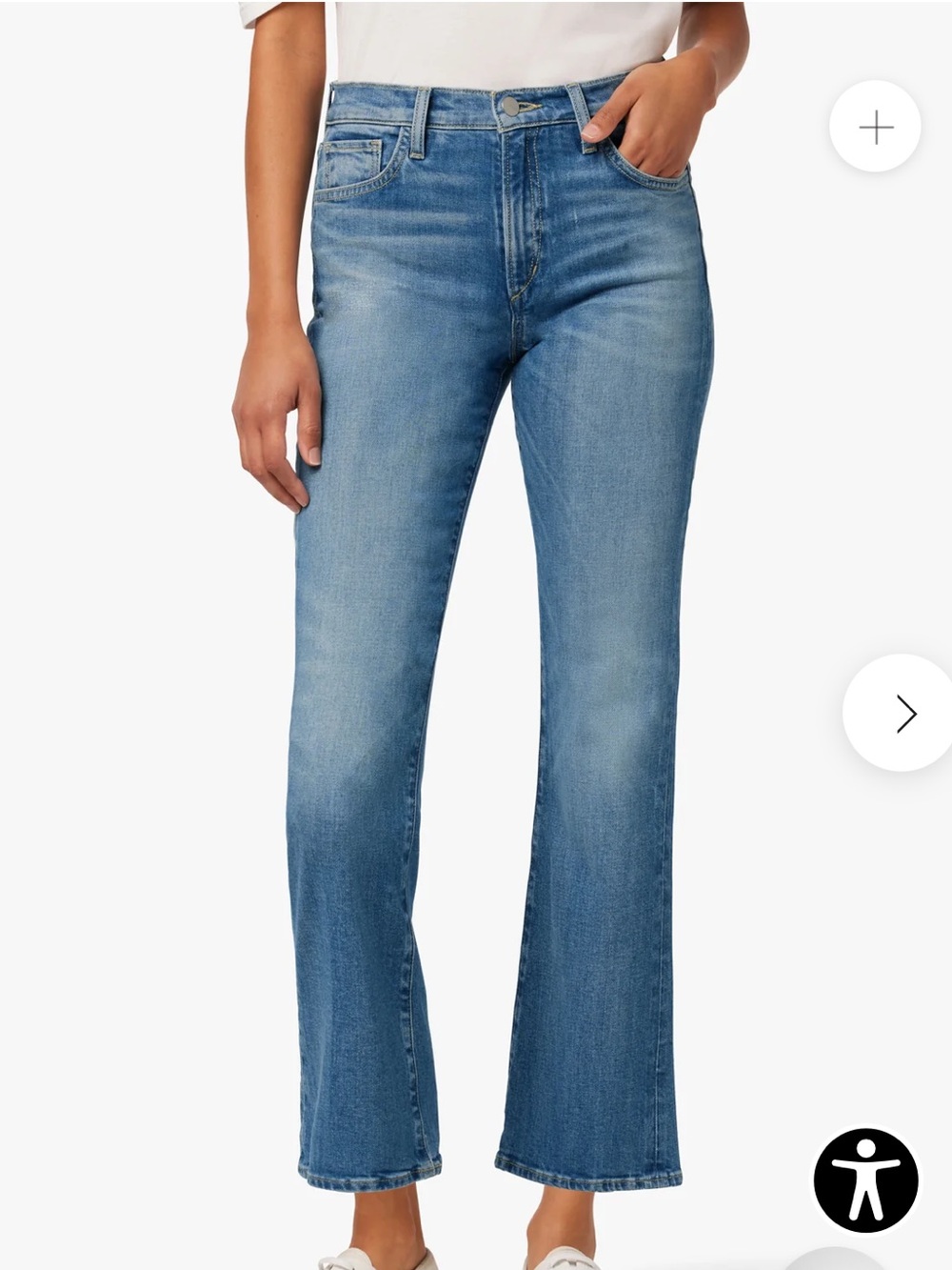 Joe's Jeans Callie High Rise Cropped Boot Cut Jeans in Aftermath Size 29
